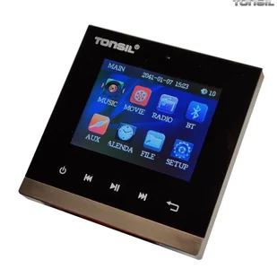 Tonsil odtwarzacz ścienny ws-35, 2 x 20w, bluetooth, microsd, fm, aux - Radioodtwarzacze - miniaturka - grafika 1