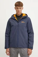 Kurtki i kamizelki sportowe męskie - Jack Wolfskin kurtka sportowa Wisper kolor granatowy A61870 - miniaturka - grafika 1