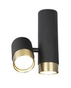Lampy sufitowe - Maxlight LAMPA sufitowa PUMA C0195 metalowa OPRAWA loftowa tuby czarne złote C0195 - miniaturka - grafika 1
