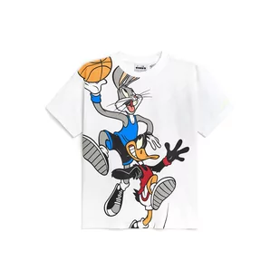 Koszulka dziecięca DIADORA JU.T-SHIRT SS WB - Koszulki dla dziewczynek - miniaturka - grafika 1