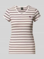 Koszulki i topy damskie - T-shirt z wyhaftowanym logo - miniaturka - grafika 1