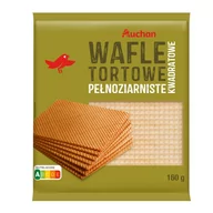 Ciasta i półprodukty do ciast - Auchan - Wafle tortowe pełnoziarniste kwadratowe - miniaturka - grafika 1