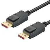 Kable - Techly Kabel DisplayPort 1.4 8K*60Hz DP-DP M/M 5m Czarny - miniaturka - grafika 1