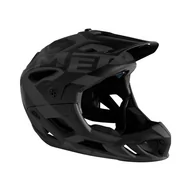 Kaski rowerowe - MET Kask rowerowy met Parachute Downhill DH Freeride FR MTB na czele neckbrace futerał do monitora, 3helm98, czarny 3HELM98L0AN - miniaturka - grafika 1