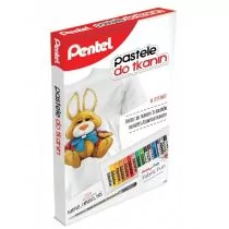 PENTEL Zestaw pastele PTS15 + długopis żelowy BN15 - Kredki, ołówki, pastele i pisaki - miniaturka - grafika 1