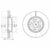 Tarcze hamulcowe - Tarcza hamulcowa DELPHI BG3720 - miniaturka - grafika 1