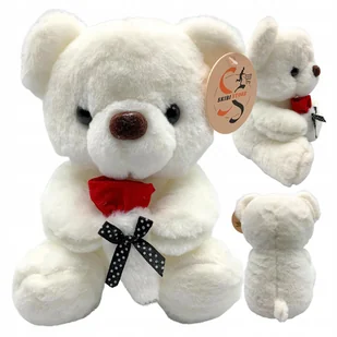 Maskotka Miś Pluszowy Na Walentynki Duży Wyjątkowy Pluszak Z Różą 45 cm - Maskotki i pluszaki - miniaturka - grafika 1