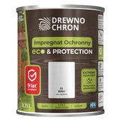 Farby i impregnaty do drewna - Drewnochron Impregnat ochronny ECOPROTECTION biały 0,75 l - miniaturka - grafika 1