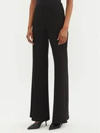 Spodnie damskie - Rinascimento Spodnie materiałowe CFC0122831003 Czarny Regular Fit - miniaturka - grafika 1