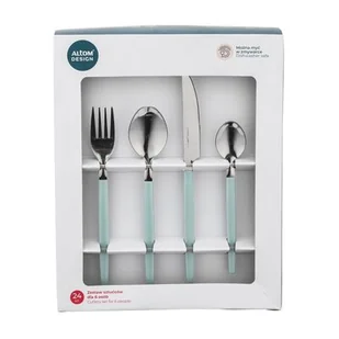 Komplet 24 sztućców w COLOR BOX szałwiowy - Zestawy sztućców - miniaturka - grafika 1