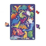 Puzzle - Puzzle Edukacyjne Układanka Z Ramką Dinozaury 21EL - miniaturka - grafika 1