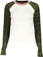 Swetry damskie - Desigual BIAŁY SWETER DESIGUAL DAMSKI M - miniaturka - grafika 1