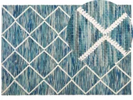 Dywany - Beliani Dywan wełniany 160 x 230 cm niebieskie BELENLI - miniaturka - grafika 1