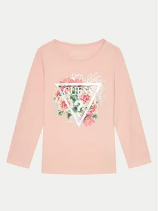 Guess Bluzka K4YI18 K6YW4 Różowy Regular Fit - Bluzki damskie - miniaturka - grafika 1