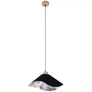 Britop LAMPA wisząca HATTU FLORAL 1614819174 kopułowa OPRAWA materiałowy ZWIS hampton czarny - Lampy sufitowe - miniaturka - grafika 1
