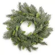 Ozdoby bożonarodzeniowe - Wieniec świąteczny wianek naturalny z szyszkami stroik bożonarodzeniowy 35 cm - miniaturka - grafika 1