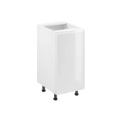 Szafki kuchenne - Szafka Dolna Stojąca 1 Drzwi D40 Lewa Aspen Gała Meble White Połysk - miniaturka - grafika 1