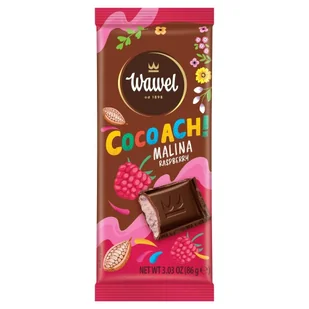 Wawel CocoAch! Tabliczka kakaowa z nadzieniem malina 86 g - Czekolada - miniaturka - grafika 1