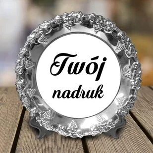 Metalowy talerz Ø 20 cm z Twoim nadrukiem - Talerze - miniaturka - grafika 1