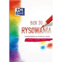 Blok rysunkowy A4/20K 120G biały 20szt) OXFORD - Szkolne artykuły papiernicze - miniaturka - grafika 1