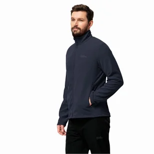 Męska bluza polarowa Jack Wolfskin TAUNUS FZ M night blue - M - Bluzy męskie - miniaturka - grafika 1