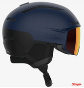 Kaski narciarskie - Kask narciarski Salomon Driver Pro Sigma Mips dress blue/black 2023/2024 - miniaturka - grafika 1
