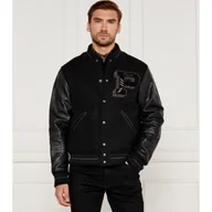 Kurtki męskie - POLO RALPH LAUREN Wełniana kurtka bomber | Regular Fit | z dodatkiem skóry - miniaturka - grafika 1