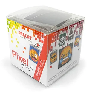 Pracht Creatives Hobby P90040-63501 Zestaw do rękodzieła Pixel Fun 19 na 4 breloki z medalionami, dla chłopców i dziewcząt, idealny jako mały prezent, torba, przyjęcie urodzinowe dla dzieci, kolorowy - Breloczki dla dzieci - miniaturka - grafika 1