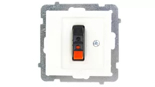LEDart głośnikowe pojedyncze bez ramki - Ospel As GG-1G/m/27, kolor ecru - Gniazdka elektryczne - miniaturka - grafika 1