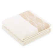 Ręczniki - AmeliaHome, Ręcznik Allium, kremowy, 70x130 cm - miniaturka - grafika 1