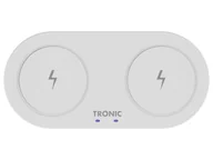 Stacje dokujące do telefonów - TRONIC Podkładka ładująca Qi Dual, 20 W (Biały) 4055334392181 - miniaturka - grafika 1