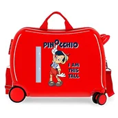Walizki - Disney Pinocchio walizka dla dzieci czerwona 50 x 39 x 20 cm sztywne ABS kombinowane zamknięcie boczne 34 l 1,8 kg 4 koła - miniaturka - grafika 1