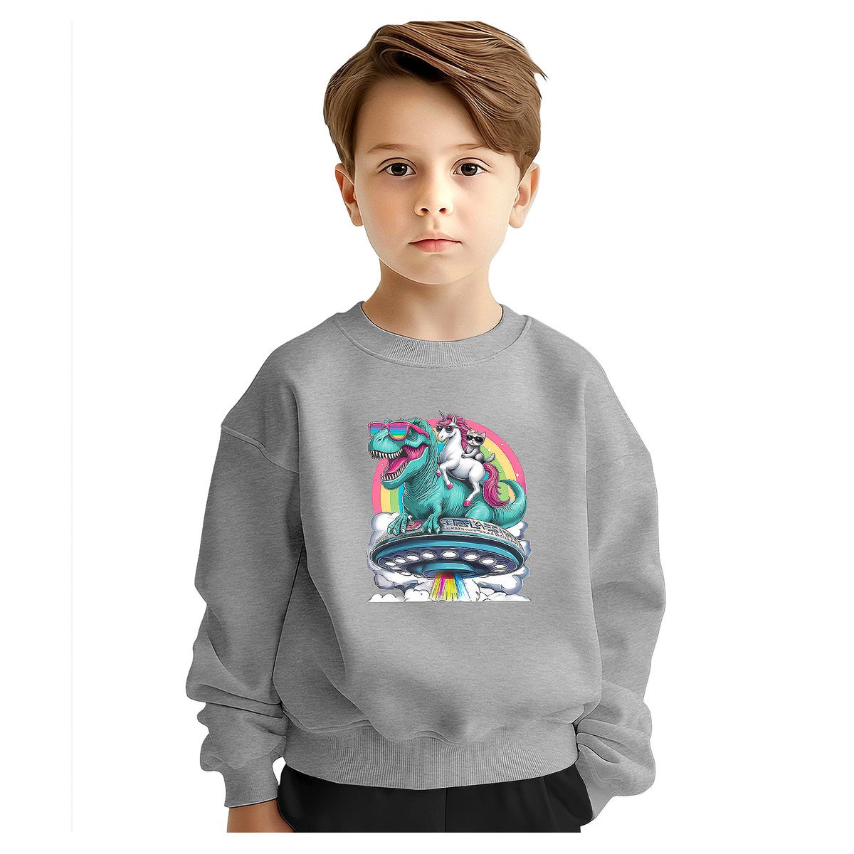 BLUZA DZIECIĘCA JEDNOROŻEC UNICORN DINOZAUR 104 DLA CHŁOPCA DZIEWCZYNKI