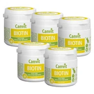 Suplementy i witaminy dla kotów - Suplement dla kota CANVIT Biotyna 5 x 100 g - miniaturka - grafika 1