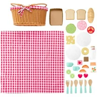 Zabawki interaktywne dla dzieci - Koszyk piknikowy FISHER PRICE Wooden HXT81 - miniaturka - grafika 1