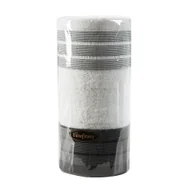 Ręczniki - Komplet ręczników 2 cz. 2x50x90 biały czarny 500 g/m2 frotte zestaw upominkowy 23 - miniaturka - grafika 1