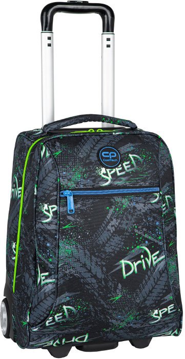 Plecak Szkolny Torba na Kółkach Cool Compact Drive Speed Limonka Walizka