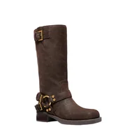 Kozaki damskie - stivali donna michael kors - crosby moto boot - marrone - miniaturka - grafika 1