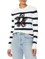 Bluzy damskie - Desigual Bluza damska, niebieski, XS - miniaturka - grafika 1