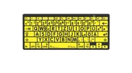 Klawiatury - Logickeyboard LKB-LPBY-BTON-DE klawiatura Medyczna Bluetooth QWERTZ Niemiecki Czarny, Żółty - miniaturka - grafika 1