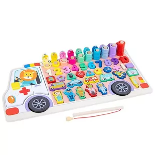 Tablica edukacyjna Montessori - Karetka - Łamigłówki - miniaturka - grafika 1