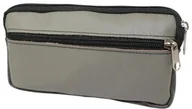 Etui na dokumenty i karty - Skórzane Etui Na Telefon Płaska Saszetka SZARY Na Pasek Z Suwakiem Polska Galanteria (PL) Na Smartfona 18,5 x 10,5 x 1.5 [cm] - miniaturka - grafika 1