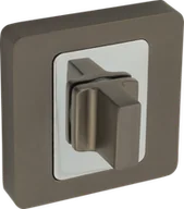 Klamki - Szyld do klamki QZ-540 wc grafit/chrom - miniaturka - grafika 1