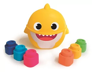 Clementoni Wiaderko Clemmy z klockami Baby Shark GXP-767251 - Klocki - miniaturka - grafika 2
