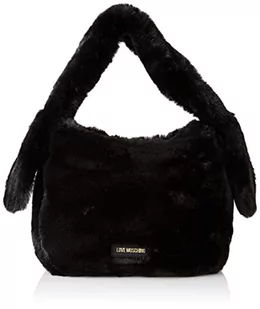 Love Moschino Damska torba na ramię Borsa Soft Pl Nero, czarna, 25 x 31 x 15 - Torebki damskie - miniaturka - grafika 1