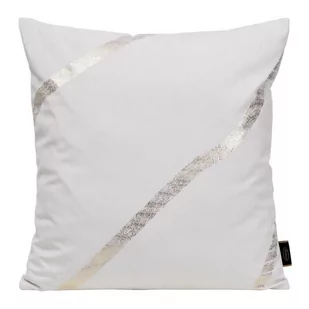 Euro Firany Poszewka 45 x 45 Eurofirany Velvet Blink 34 Biały 1224545 - Poszewki na poduszki - miniaturka - grafika 1