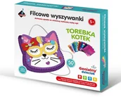 Leżaczki i huśtawki - Filcowe wyszywanki - torebka kotek - miniaturka - grafika 1