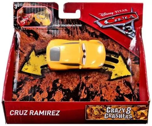 Mattel CARS ZWARIOWANA ÓSEMKA POJAZDY CRUZ RAMIREZ DYB05