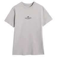 Koszulki sportowe męskie - Koszulka męska 4F Tshirt M2961 Rozmiar: L / Kolor: szary - miniaturka - grafika 1