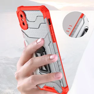 Crystal Ring Case pancerne hybrydowe etui pokrowiec + magnetyczny uchwyt iPhone XS Max zielony - Etui i futerały do telefonów - miniaturka - grafika 9